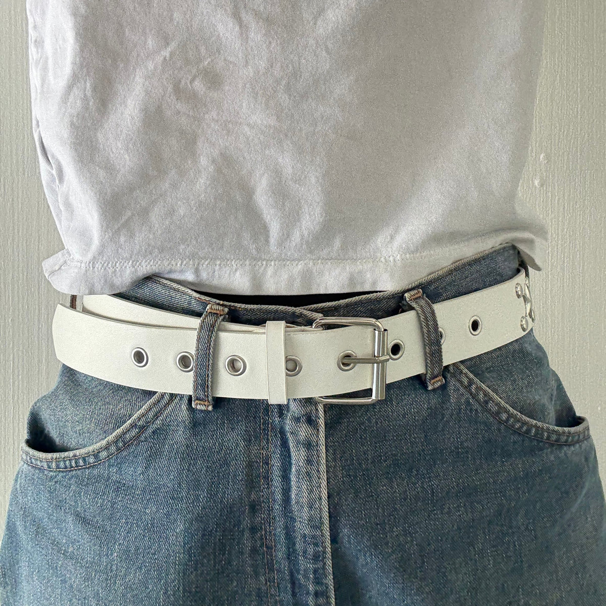 White Star And Round Studded Belt