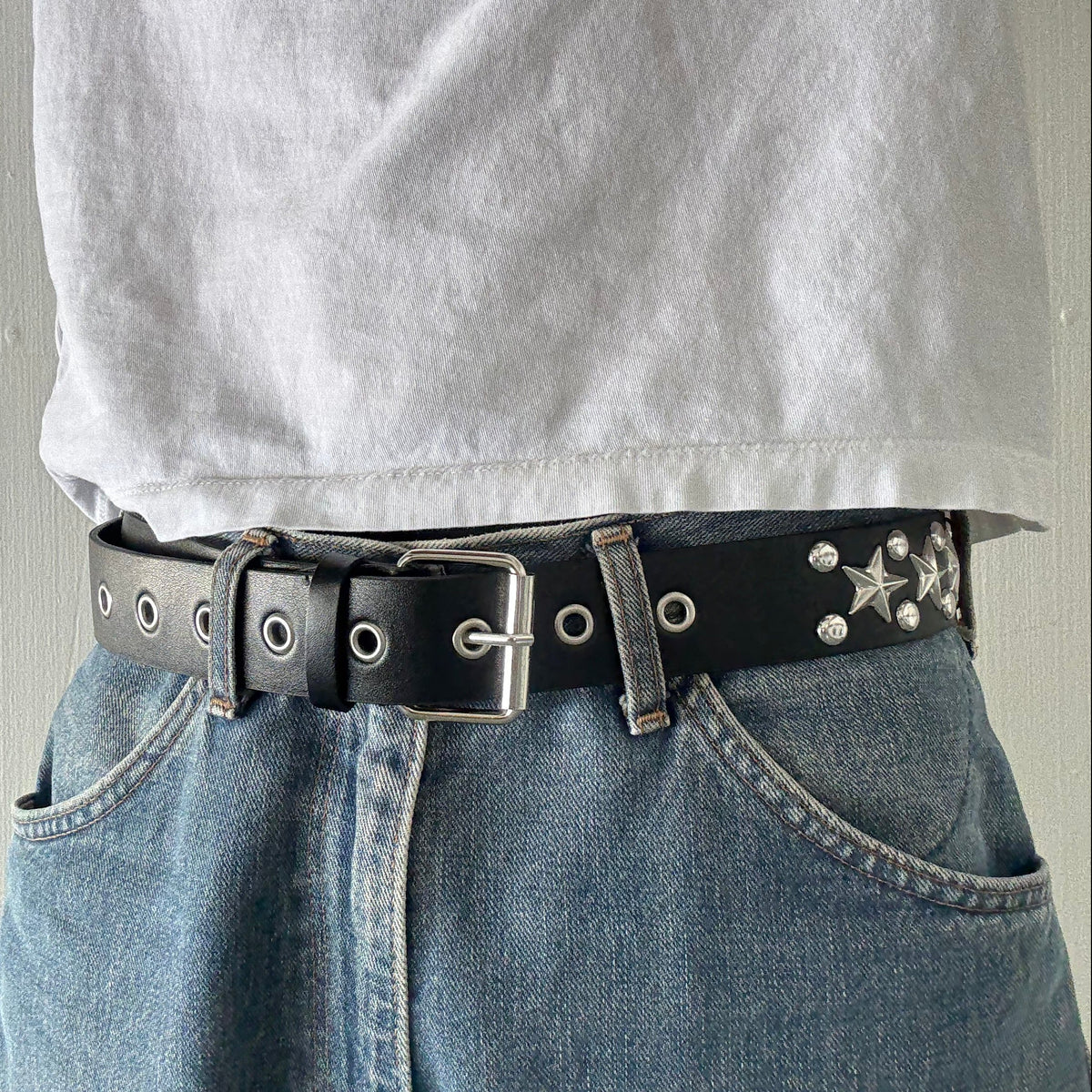 Black Star and Round Studded Belt