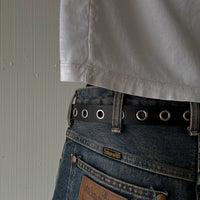 Black Skinny Western Belt