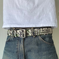 Moss Green Multi Camo Print Belt
