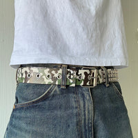 Moss Green Multi Camo Print Belt