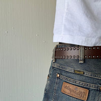 Brown Double Rivet Belt