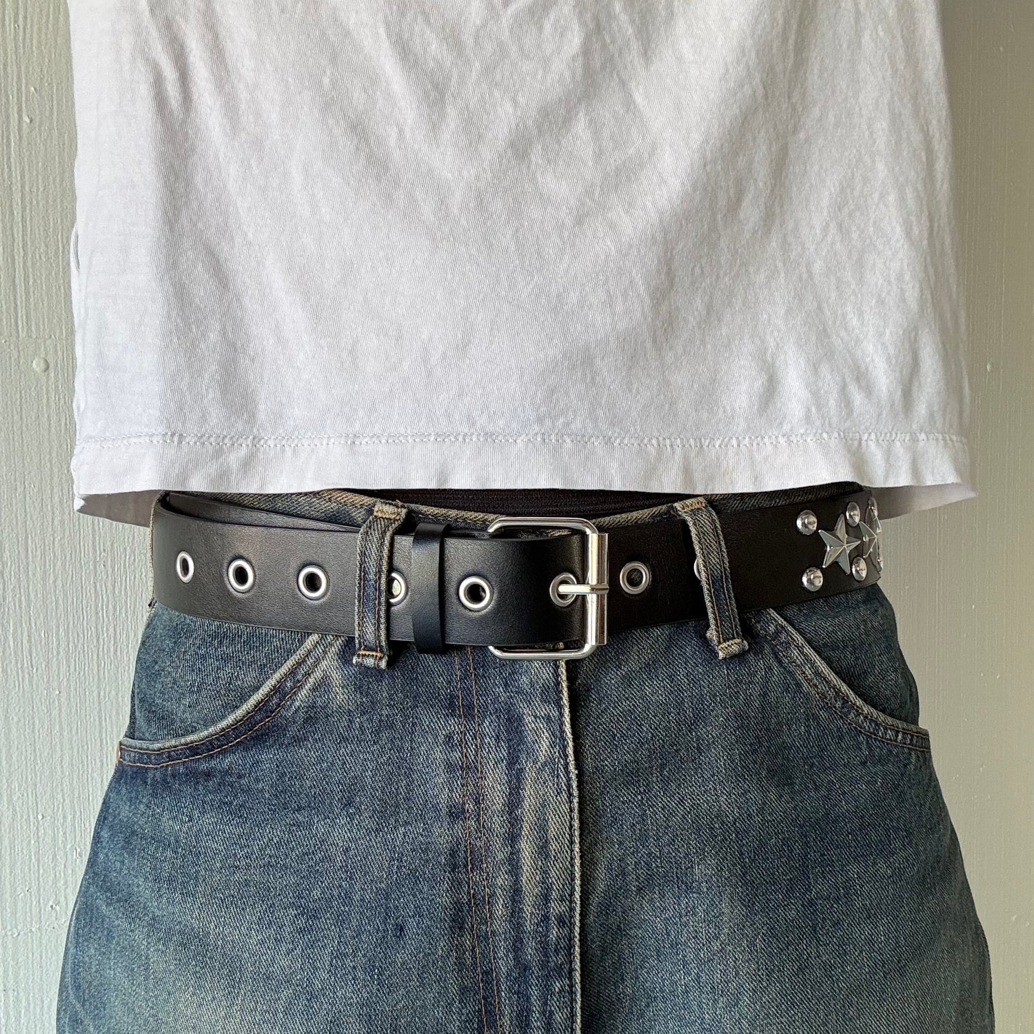 Black Star and Round Studded Belt