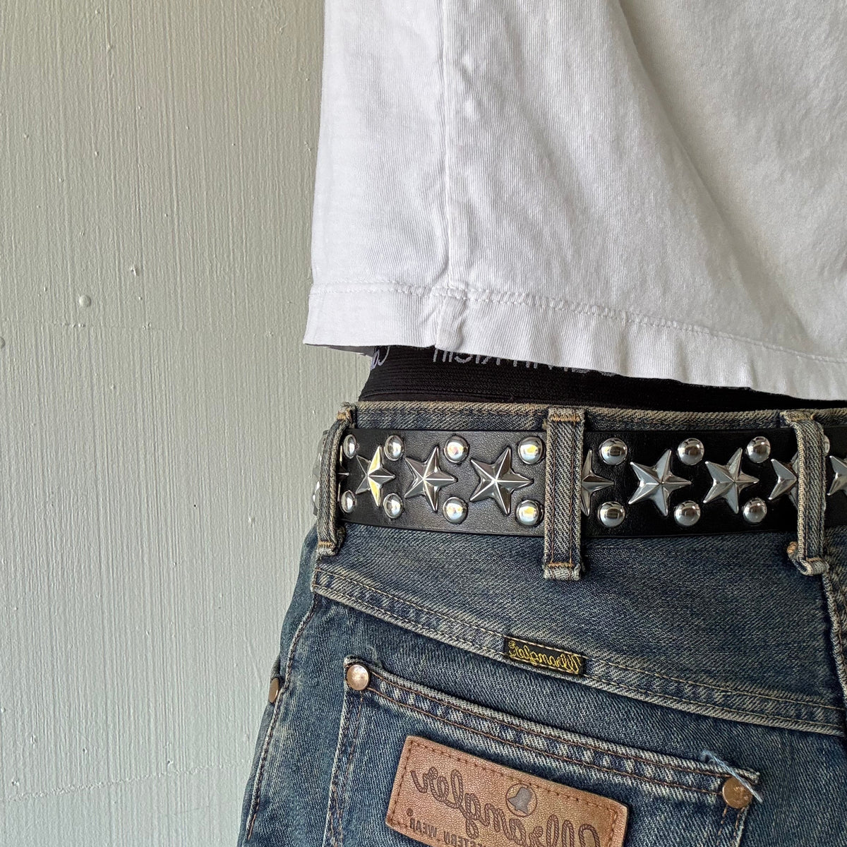 Black Star and Round Studded Belt
