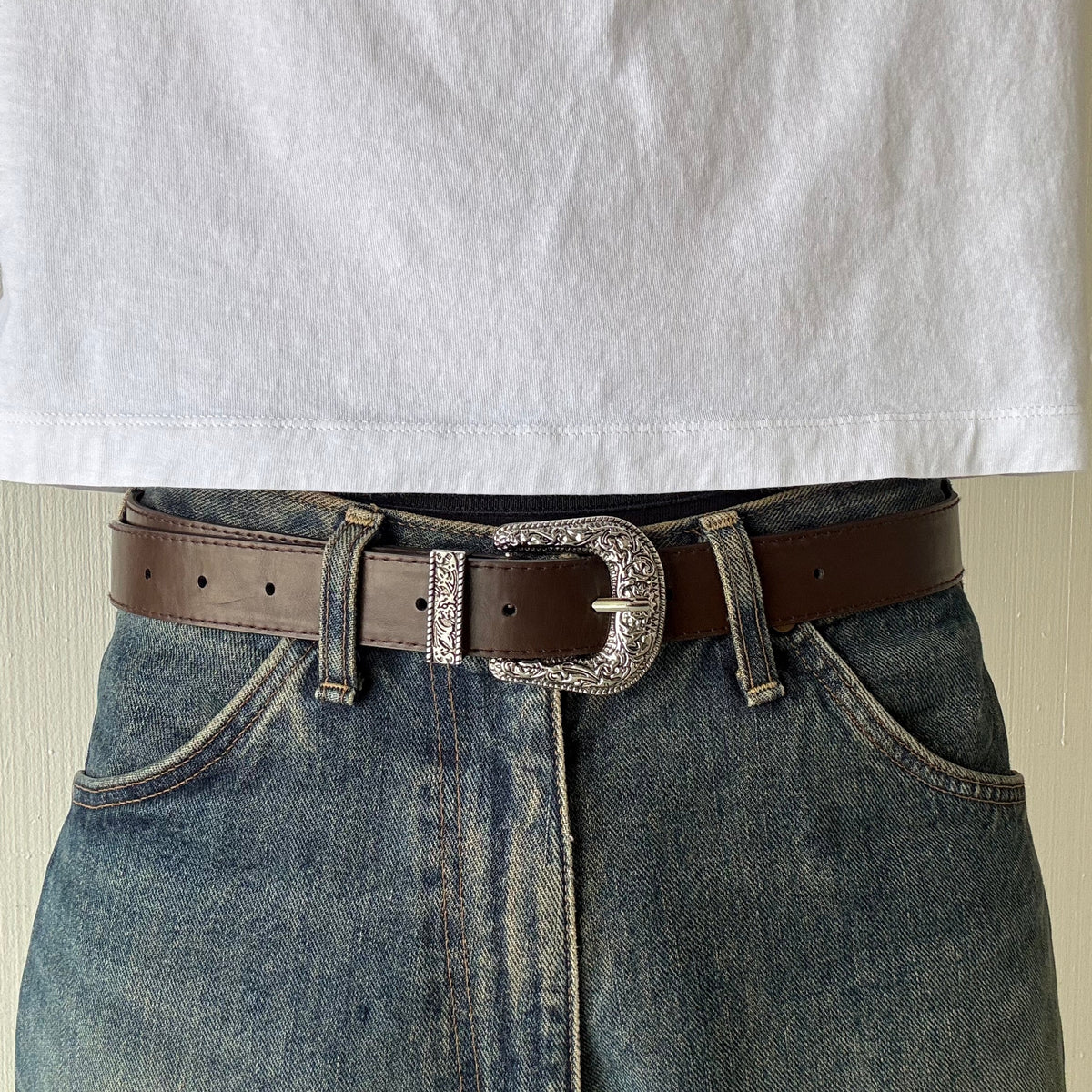 Brown Western Belt