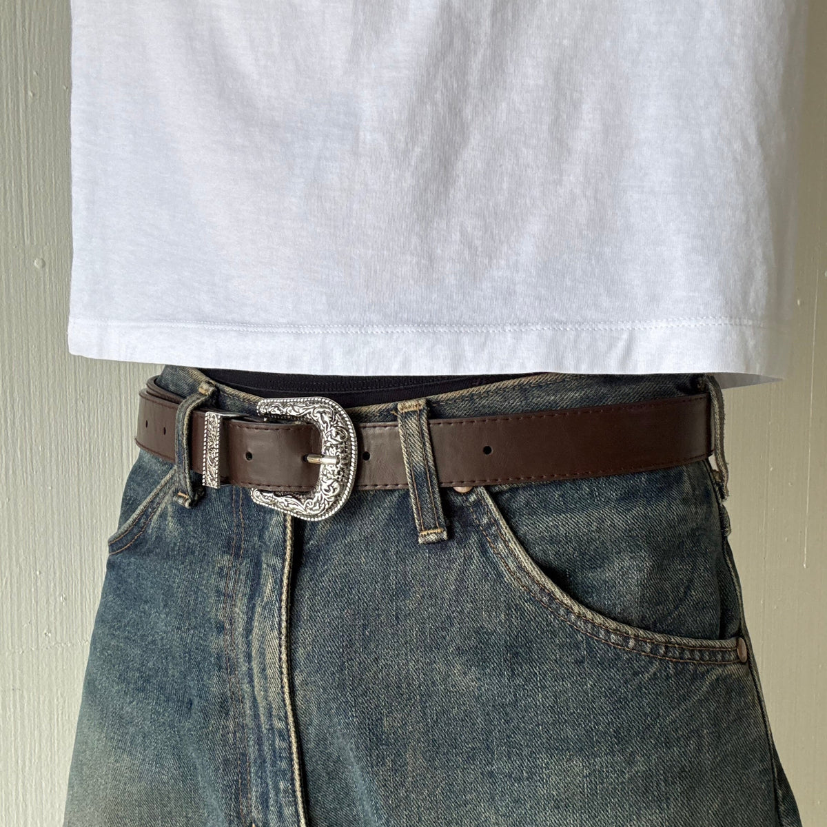 Brown Western Belt