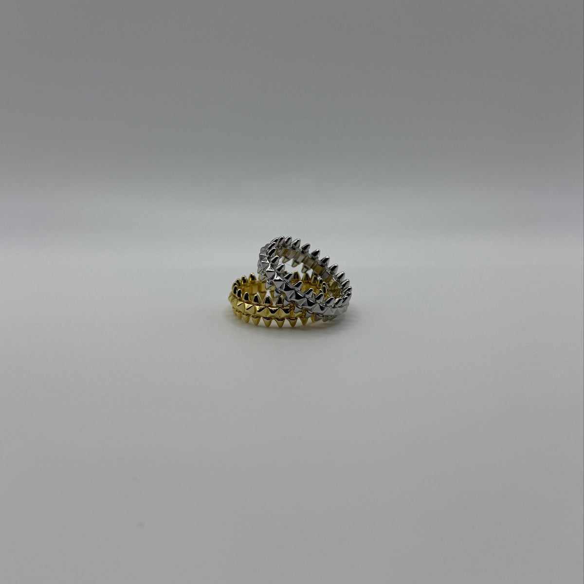 Silver Spiked Ring
