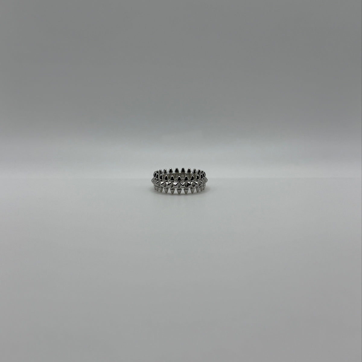 Silver Spiked Ring