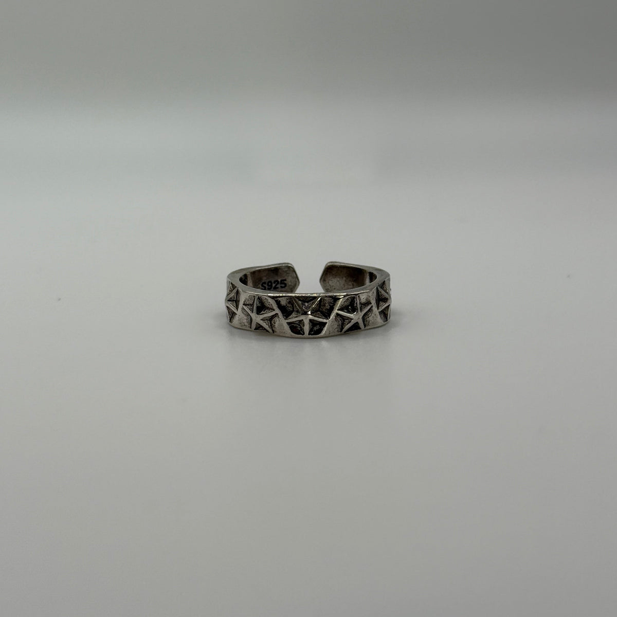 Silver Star Pentagon Ring