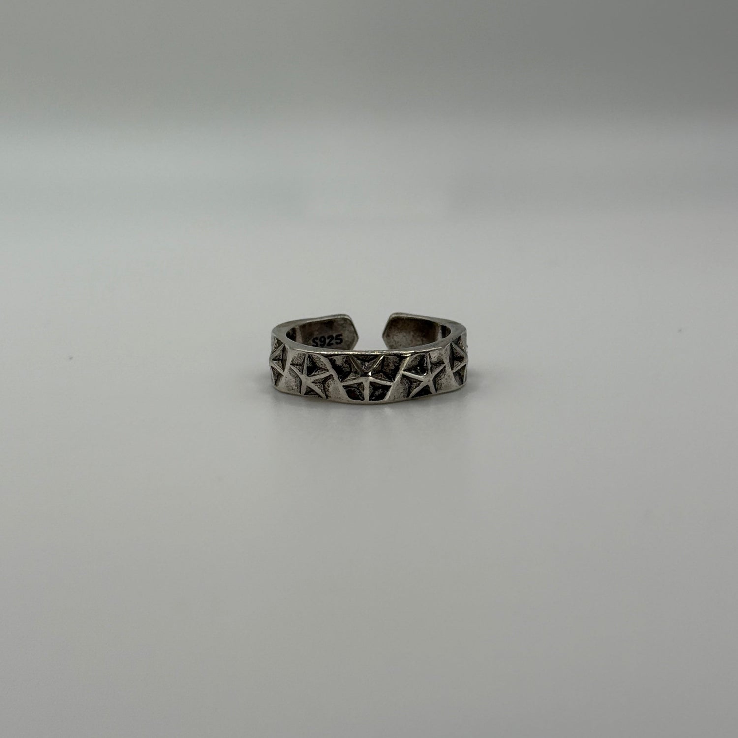 Silver Star Pentagon Ring