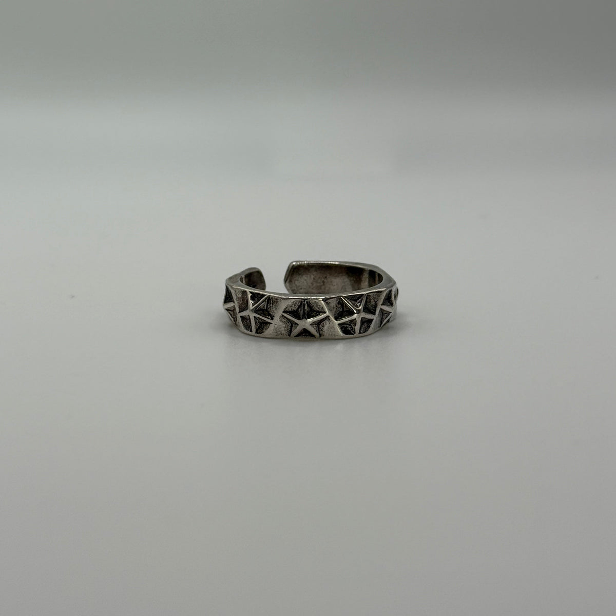 Silver Star Pentagon Ring