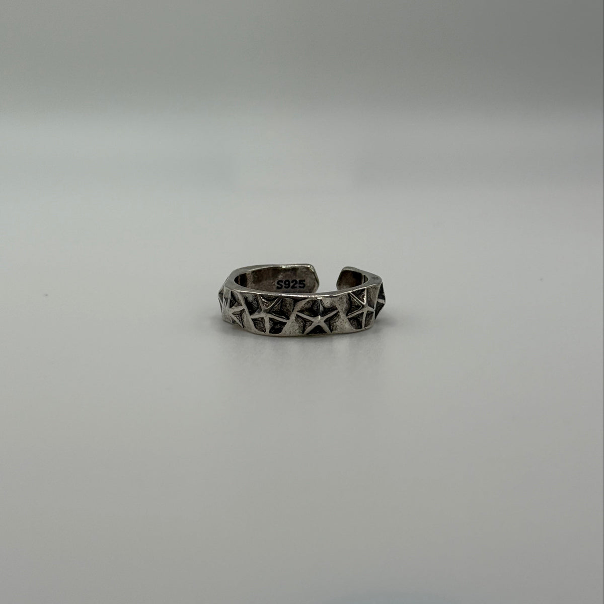 Silver Star Pentagon Ring