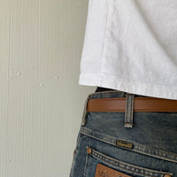 Brown Classic Skinny Belt