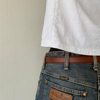 Dark Brown Classic Skinny Belt