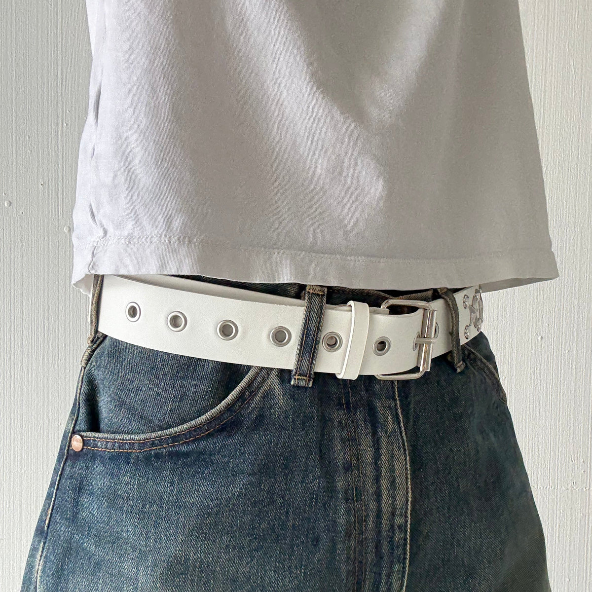 White Star And Round Studded Belt