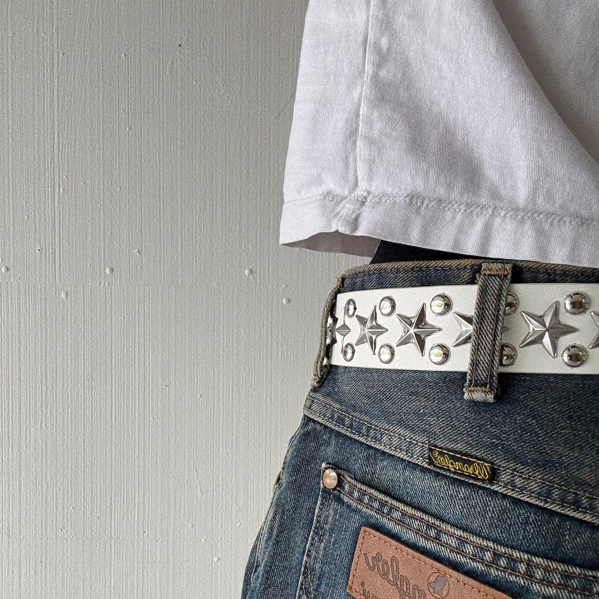 White Star And Round Studded Belt